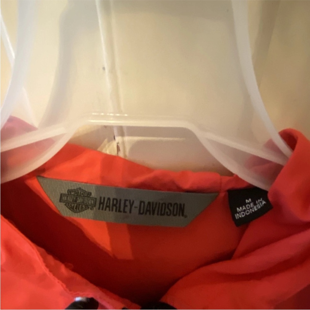 Harley-Davidson Orange Jacket with Black Logo Tag - Picture 3 of 7